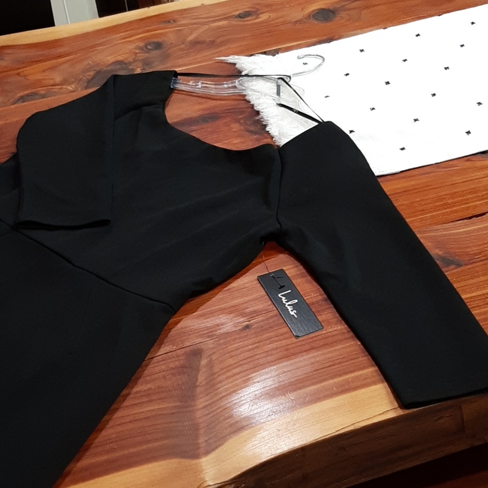 Black cocktail dress